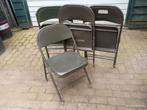 Klapstoel 2x, Ophalen of Verzenden, Zo goed als nieuw, Metaal