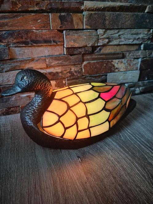 Tiffany lamp eend, Antiek en Kunst, Antiek | Lampen, Ophalen of Verzenden