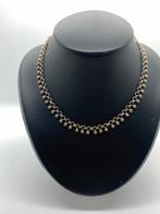 X414 Prachtige zilveren ketting noorse stijl, Sieraden, Tassen en Uiterlijk, Antieke sieraden, Ophalen of Verzenden, Zilver, Ketting