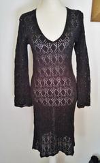 TRENDY zwart gehaakte jurk van MATCHER mt. S - nieuw!, Zwart, Nieuw, Knielengte, Maat 36 (S)