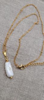 Ketting met zoetwater parel, Sieraden, Tassen en Uiterlijk, Kettingen, Ophalen of Verzenden, Zo goed als nieuw, Met edelsteen