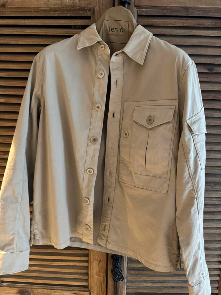 Nieuw origineel apart Ten C overshirt blouse jack M L, Kleding | Heren, Overhemden, Nieuw, Halswijdte 39/40 (M), Beige, Ophalen of Verzenden
