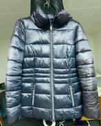 Lange glanzende winterjas, Mexx staalblauw maat 40, Maat 38/40 (M), Mexx, Blauw, Ophalen of Verzenden