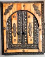 Decoratieve Oosterse Spiegelkast, Antiek en Kunst, Ophalen of Verzenden, Vierkant, Minder dan 50 cm, Minder dan 100 cm