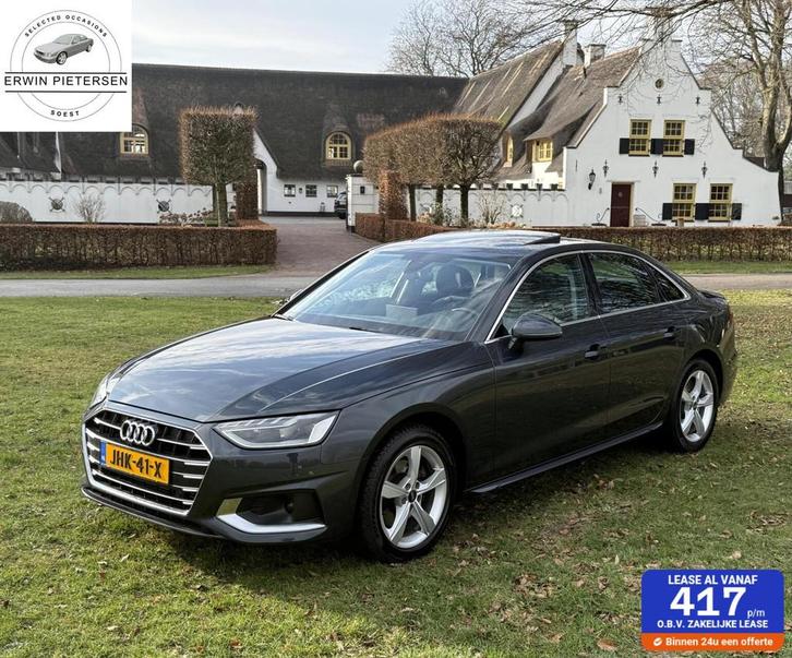 Audi A4 35 TFSI Advanced Edition Virtual C Leder Schuifdak, Auto's, Audi, Bedrijf, Te koop, A4, ABS, Achteruitrijcamera, Airbags