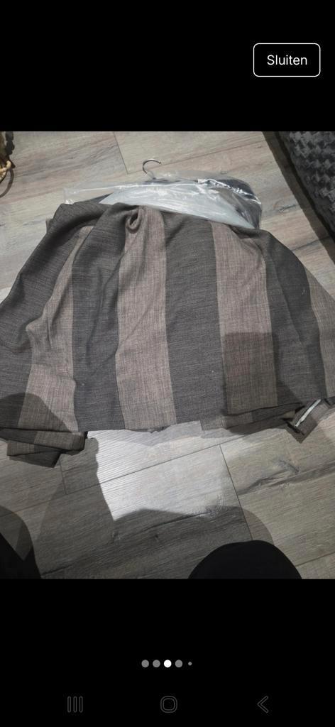 Nette Bruine Overgordijnen - 4m breed, 2.4m hoog, Huis en Inrichting, Stoffering | Gordijnen en Lamellen, Zo goed als nieuw, 200 cm of meer