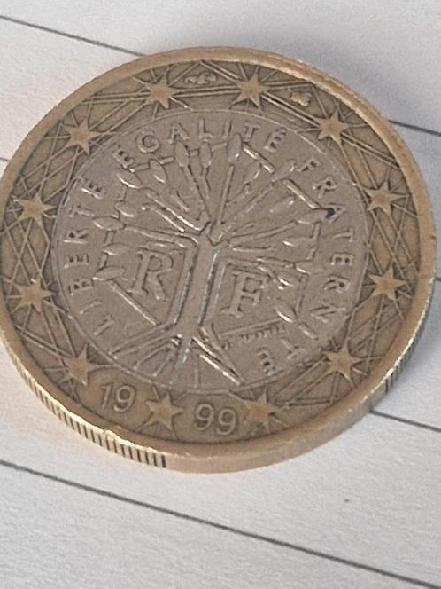 Zeldzame Euro munt Frankrijk 1999. Uniek voor verzamelaars., Postzegels en Munten, Munten | Europa | Euromunten, Losse munt, 1 euro