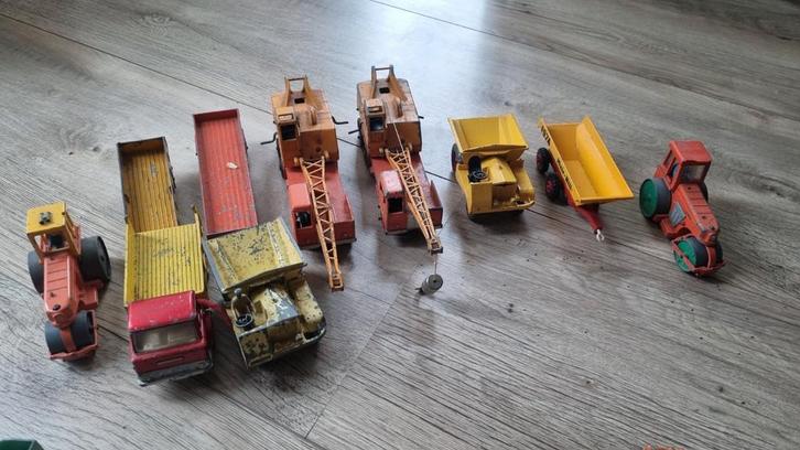 Dinky toys bouw voertuigen- Set van 10, Hobby en Vrije tijd, Modelauto's | 1:43, Gebruikt, Auto, Dinky Toys, Ophalen of Verzenden