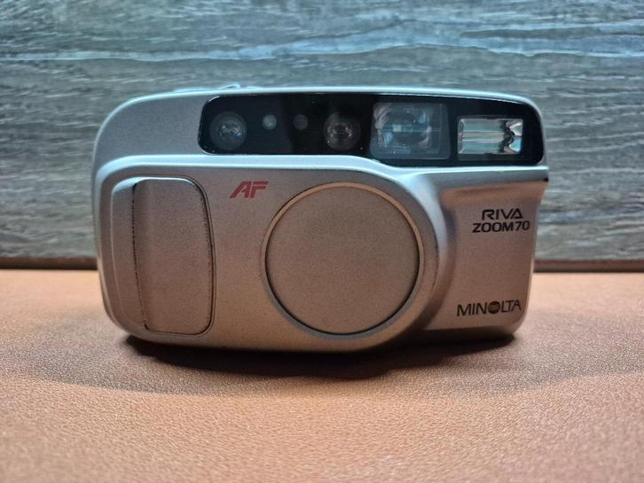 Minolta Riva Zoom 70, Audio, Tv en Foto, Fotocamera's Analoog, Gebruikt, Compact, Minolta, Ophalen of Verzenden