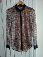 Studio Anneloes Panterprint Blouse - Maat S, Kleding | Dames, Studio Anneloes, Bruin, Ophalen of Verzenden, Zo goed als nieuw