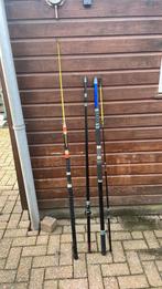 2 zeevishengels, Watersport en Boten, Ophalen, Gebruikt, Vaste hengel