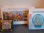 3 Puzzels: Wasgij, Panorama, Puzzelbal, Ophalen, Minder dan 500 stukjes, Zo goed als nieuw, Legpuzzel