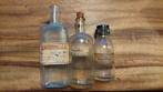 3 antieke apotheker flesjes. Heerenveen., Ophalen, Gebruikt