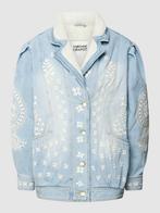 Gezocht: sherpajas Fabienne Chapot met bloemenborduursel, Kleding | Dames, Jassen | Winter, Maat 38/40 (M), Blauw, Ophalen of Verzenden