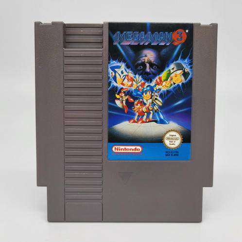 Mega Man 3 Nintendo NES Cartridge FRA, Spelcomputers en Games, Games | Nintendo NES, Gebruikt, Overige genres, 1 speler, Vanaf 7 jaar