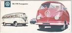 Volkswagen Transporter bus brochure VW duits auto oldtimer, Verzenden, Zo goed als nieuw, Volkswagen