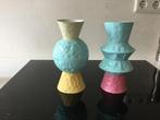 Origami vazen in frisse kleuren, metaal (2) van & Klevering, Huis en Inrichting, Woonaccessoires | Vazen, Overige materialen, Gebruikt