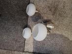 Moderne Plafondlamp met 3 Lichtpunten, Huis en Inrichting, Lampen | Vloerlampen, Ophalen of Verzenden, Zo goed als nieuw, Glas