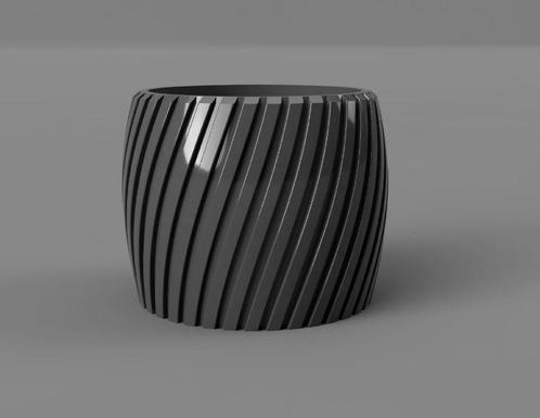 Moderne Strak Gedraaide Zelfwaterende Plantenpot – Stijlvol, Tuin en Terras, Bloempotten, Nieuw, Kunststof, Binnen, Tuin, Minder dan 25 cm