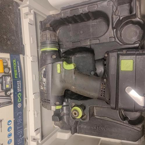 Festool accuboormachine, Doe-het-zelf en Verbouw, Gereedschap | Boormachines, Gebruikt, Boor- en Schroefmachine, Ophalen of Verzenden