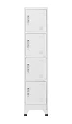 Lockerkast met 4 Vakken 38x45x180 cm - Grijs (nieuw), Ophalen, Nieuw