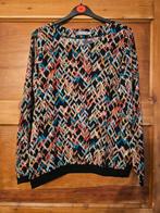 Mooie zwarte top met print van Geisha maat M, Kleding | Dames, Tops, Maat 38/40 (M), Geisha, Zwart, Ophalen of Verzenden