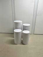 TE HUUR - Ronde witte zuilen, Hobby en Vrije tijd, Feestartikelen | Verhuur, Ophalen, Gebruikt, Verjaardag
