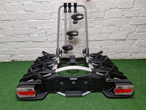 Thule EuroWay 923 fietsendrager voor 3 fietsen kantelbaar, Auto diversen, Fietsendragers, Gebruikt, Trekhaakdrager, 3 fietsen of meer