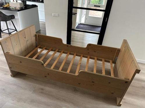 Kinderbed van steigerhout 90x200cm, Kinderen en Baby's, Kinderkamer | Bedden, Gebruikt, 180 cm of meer, 85 tot 100 cm, Lattenbodem