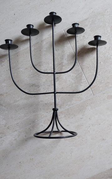 5 armige kandelaar. Kaarskandelaar kaars beschikbaar voor biedingen