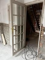 Hardhouten deuren met facetglas, Ophalen, Zo goed als nieuw, Binnendeur, Minder dan 200 cm