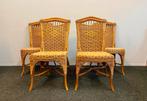 Set €40,-Vintage rotan stoelen jaren 70 retro chairs manou, Ophalen, Riet of Rotan, Gebruikt, Bruin