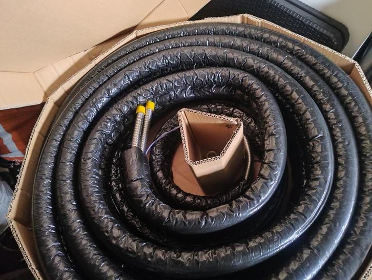 Rvs Ribbelbuis flexibel /Solar leiding/Zonneboiler/waterpomp, Doe-het-zelf en Verbouw, Geisers en Boilers, Nieuw, Onderdeel, Ophalen