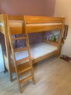 Stapelbed beuken 90x200, Ophalen, Gebruikt, 90 cm, Tweepersoons