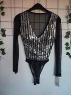 Unieke nieuwe body met haak sluiting 36/38, Zwart, Nieuw, Ophalen of Verzenden, Lange mouw