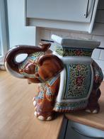 Antiek keramiek olifantenbeeld Frits Philips collectie, Ophalen of Verzenden, Gebruikt, Overige materialen, Dierenbeeld