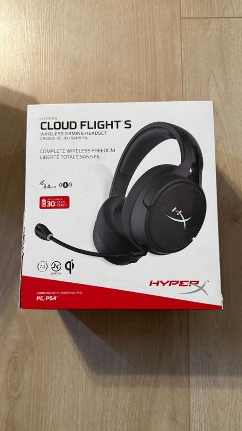 HyperX Cloud Flight S, Computers en Software, Headsets, Zo goed als nieuw, Over-ear, Draadloos, Gaming headset, Ophalen of Verzenden