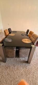Eettafel met 6 stoelen, Ophalen, Zo goed als nieuw
