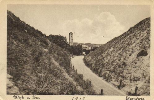 Wijk a. Zee, Strandweg - 1917? - ongelopen, Verzamelen, Ansichtkaarten | Nederland, Ongelopen, Noord-Holland, 1920 tot 1940, Ophalen of Verzenden