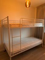 Stapelbed, Huis en Inrichting, Slaapkamer | Bedden, Ophalen, Gebruikt, 90 cm, Wit