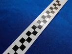 Racing Stripe 12mm x 720mm Sticker (Zwart/ Blanco, Ophalen of Verzenden, Nieuw