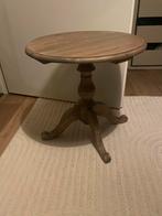 Houten Bijzettafel Landelijk, Huis en Inrichting, Tafels | Bijzettafels, Minder dan 55 cm, Gebruikt, Rond, Hout