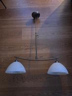 mooie bronskleur dimbare hanglamp, Huis en Inrichting, Lampen | Hanglampen, Ophalen, Zo goed als nieuw, Glas, 75 cm of meer