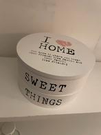 Ronde Kist 'I Love Home', Ophalen of Verzenden, Zo goed als nieuw, Overige materialen, Minder dan 50 cm
