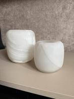 Lifestyle Norwell Windlichten Waxinelichten Wit S en M, Huis en Inrichting, Woonaccessoires | Kandelaars en Kaarsen, Overige materialen