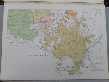 B013c/ Plattegrond 17 provinciën Nederland in 1555 Litho beschikbaar voor biedingen