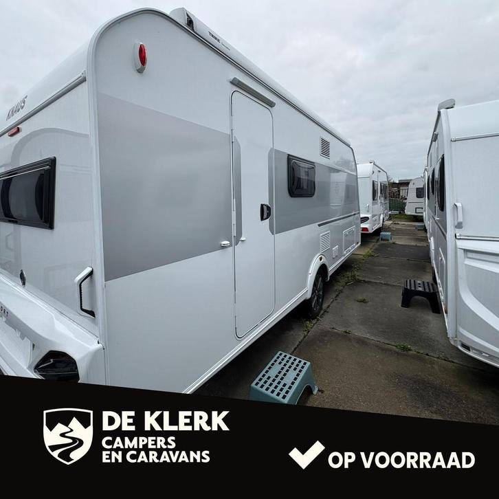 Knaus SPORT 500 QDK 50% Deals (bj 2025), Caravans en Kamperen, Caravans, Bedrijf, tot en met 5, 1000 - 1250 kg, Knaus, 7 tot 8 meter