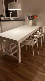 Eettafel 80x180, Huis en Inrichting, Tafels | Eettafels, Ophalen, Zo goed als nieuw, Rechthoekig, 50 tot 100 cm