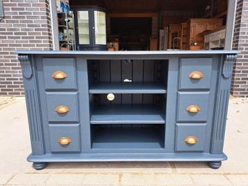 Grijze grenen ladekast refurbished  beschikbaar voor biedingen