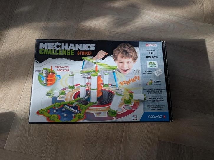 Geomag Mechanics Challenge Strike! - Spel, Kinderen en Baby's, Speelgoed | Bouwstenen, Gebruikt, Overige merken, Ophalen of Verzenden